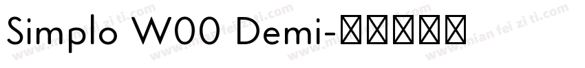 Simplo W00 Demi字体转换
